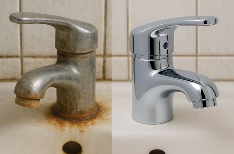 Ni vinagre ni bicarbonato: la solución más efectiva para eliminar el sarro de canillas e inodoros (foto: archivo).