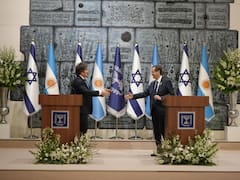 Tras su visita al Muro de los Lamentos, Milei se reunió con el presidente de Israel
