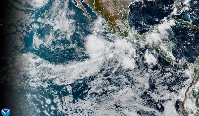 Imagen satelital de México. Fuente: archivo.