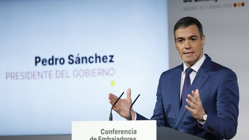Sánchez asegura que prohibir partidos políticos es antidemocrático: "España no se deja arrastrar por esa deriva".