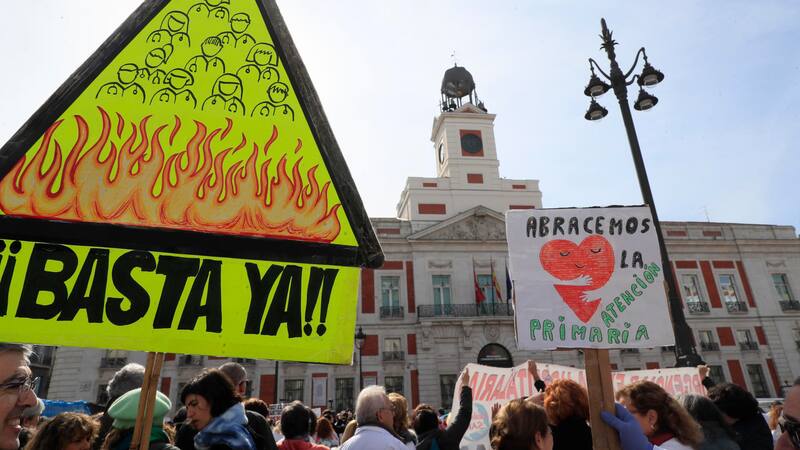 La huelga se extiende en Madrid. (Foto: EFE).