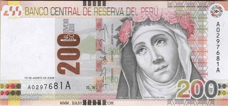 El billete de 200 soles equivale a 53 dólares y es el más valioso de la región.