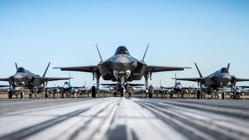 Imagen de archivo de un avión F-35.