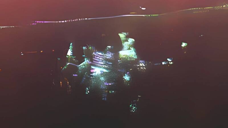 Imagen de la base subterránea detectada por la NASA mediante tecnología de radar, con mejoras aplicadas mediante inteligencia artificial.