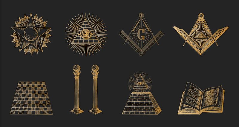 Símbolos de la masonería. Fuente: Shutterstock.