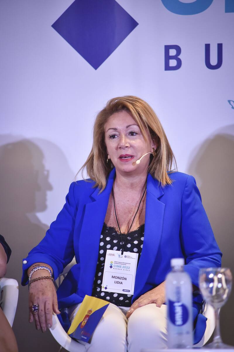 Lidia Monzón en el CIME 2022, realizado en Buenos Aires, Argentina.