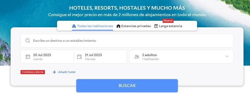 Este es el simple buscador de la Agoda, la aplicación para conseguir los hoteles más baratos del mundo (Fuente: agoda.com)