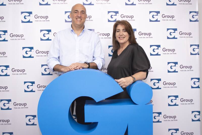 Rui Rocheta y Alejandra Figini de Gi Group Holding.
