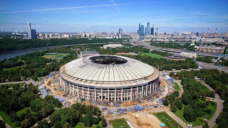 El Luzhniki Stadium, de Moscú, será el escenario que albergará la mayor cantidad de partidos: 7 en total.