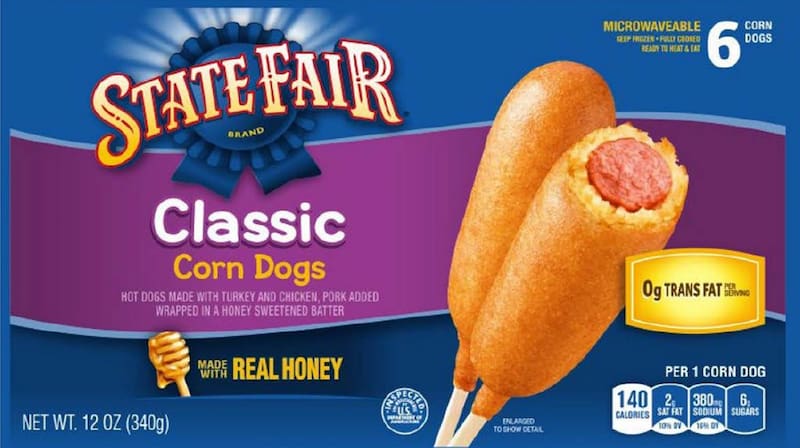 Salchichas retiradas por el Departamento de Agricultura de Estados Unidos (USDA). Foto: USDA.