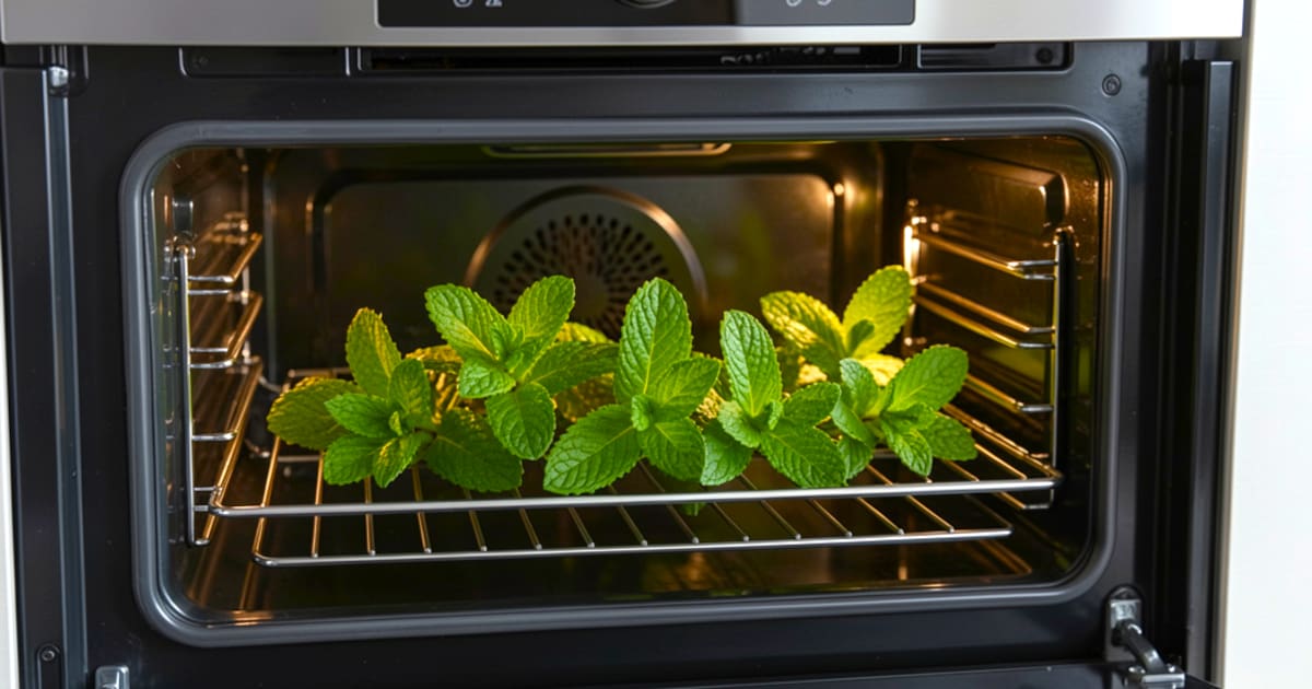 Colocar hojas de menta en el horno y el microondas: por qué lo recomiendan y para qué sirve