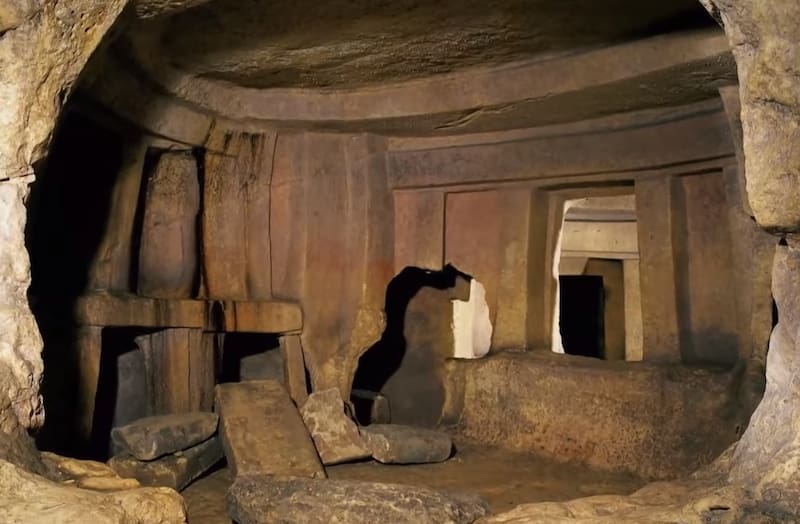 El Hipogeo de Hal Saflieni. Fuente: History Latinoamérica.