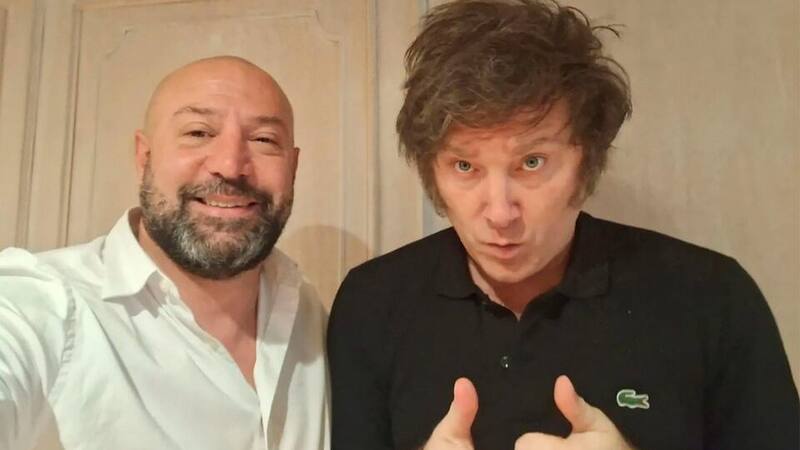 Diego Spagnuolo y Javier Milei. (Fuente: archivo)