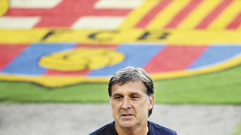 Martino a su llegada al club Barcelona, uno de los más ricos de España