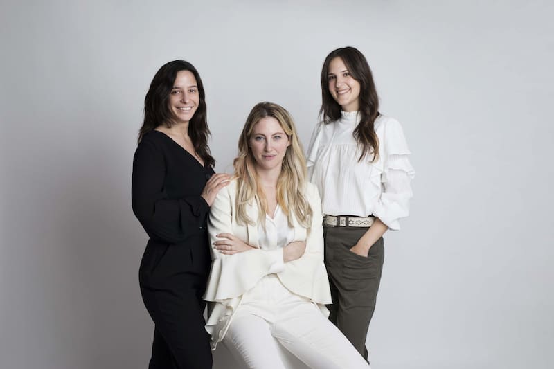 María Mingo, Valentina Sielecki y Candelaria Nottebohm, fundadoras de The Glow Factor