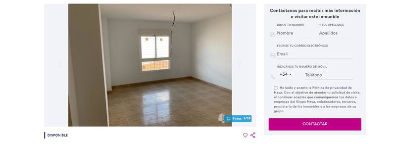 El interior de la vivienda está en perfecto estado y cuenta con espacios muy bien iluminados. (Foto: haya.es)