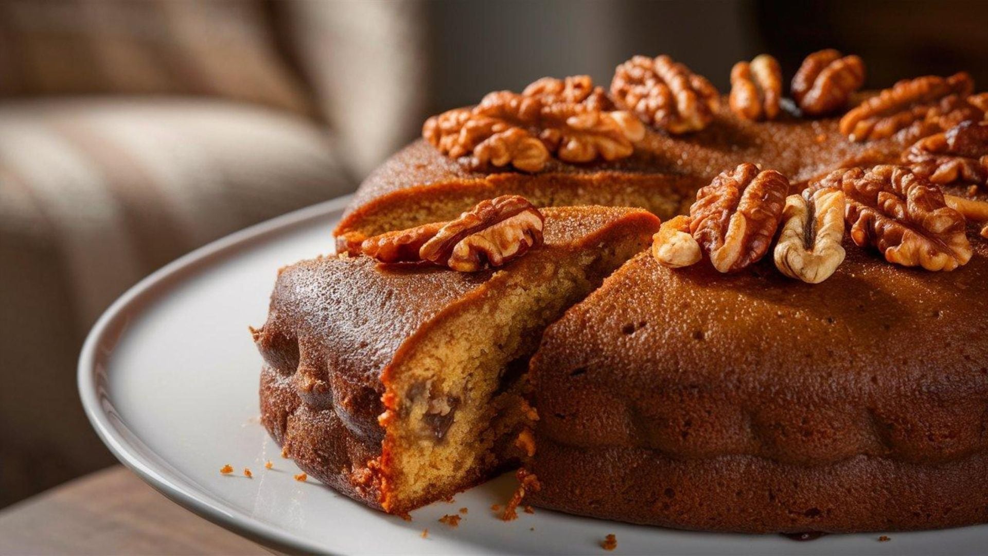 Torta de nueces sin harina ni azúcar, alta en proteínas y súper esponjosa para la hora de la merienda: cómo hacerla en minutos