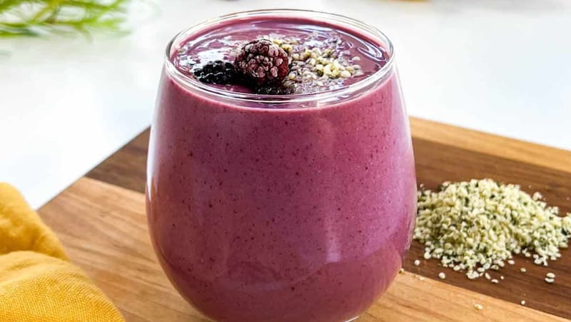 Jugo violeta. Fuente: Archivo.