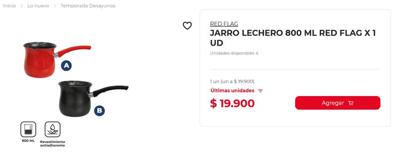 Jarro lechero.