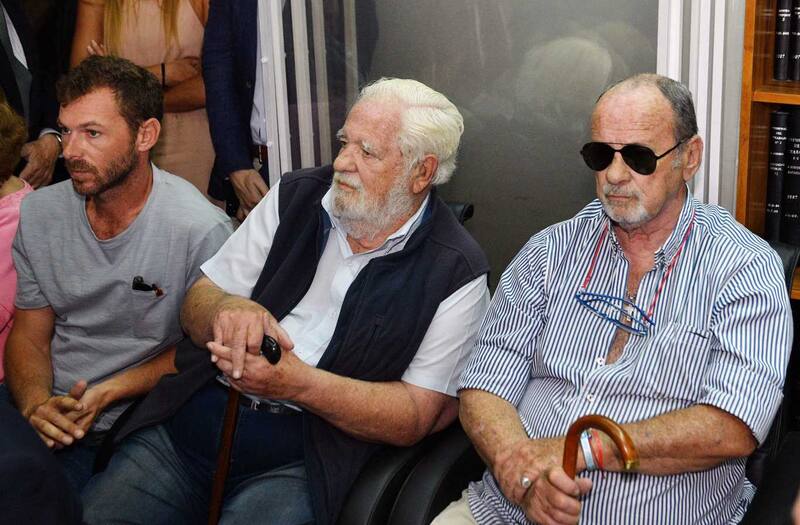 Horacio García Belsunce (a la derecha) y Carlos Carrascosa (en el centro) durante una de las audiencias judiciales por el crimen de María Marta García Belsunce. (Fuente: archivo).