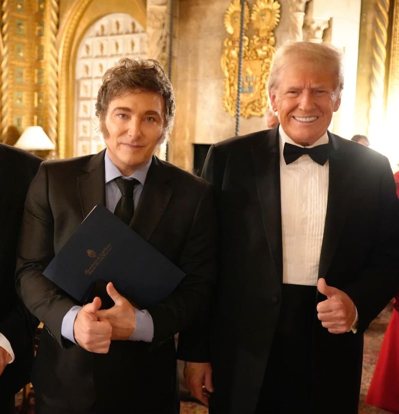 Anderson hizo énfasis en la relación Milei-Trump