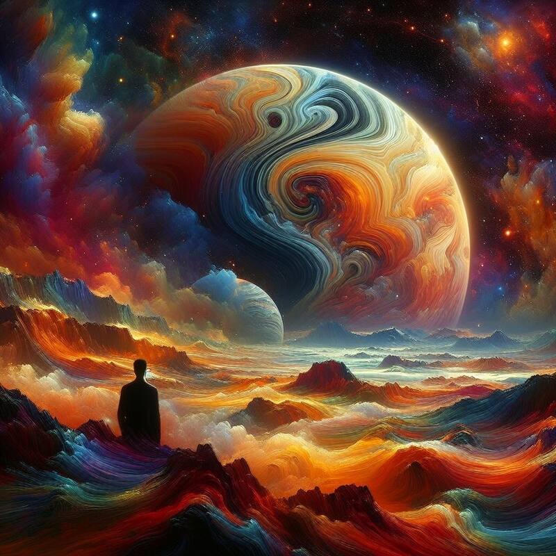 Kólob según la AI. Fuente: Bing AI.