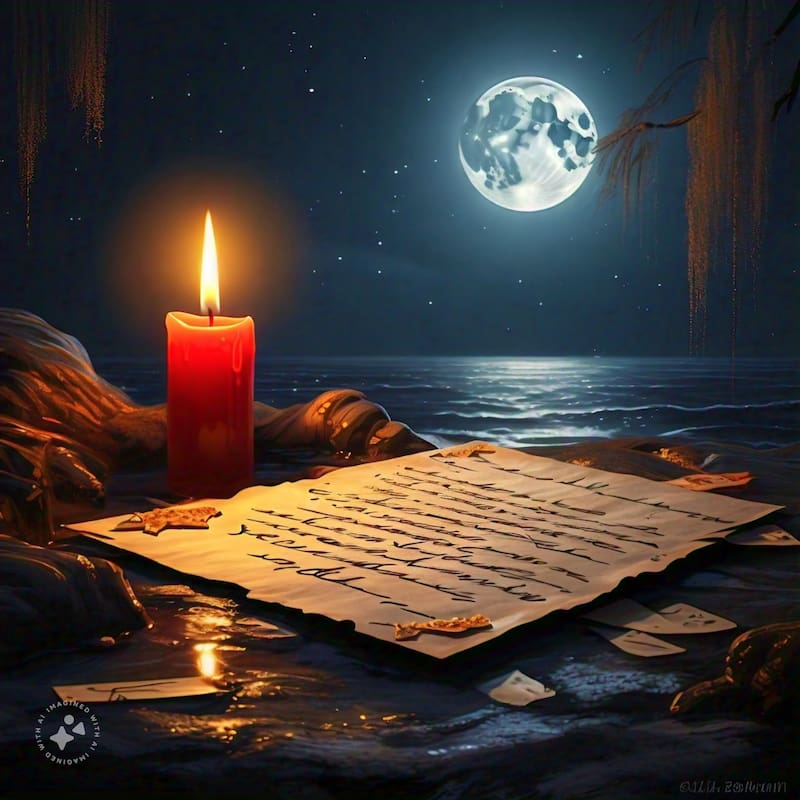 Luna llena y los rituales para octubre. Fuente: IA Imagined.