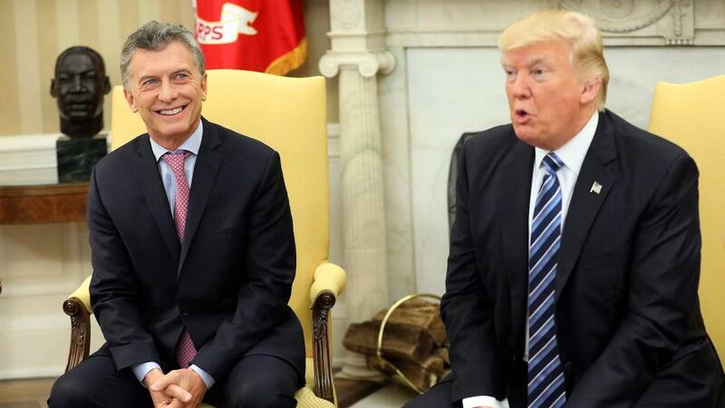 Presidentes Mauricio Macri y Donald Trump durante la visita del mandatario argentino a EEUU.