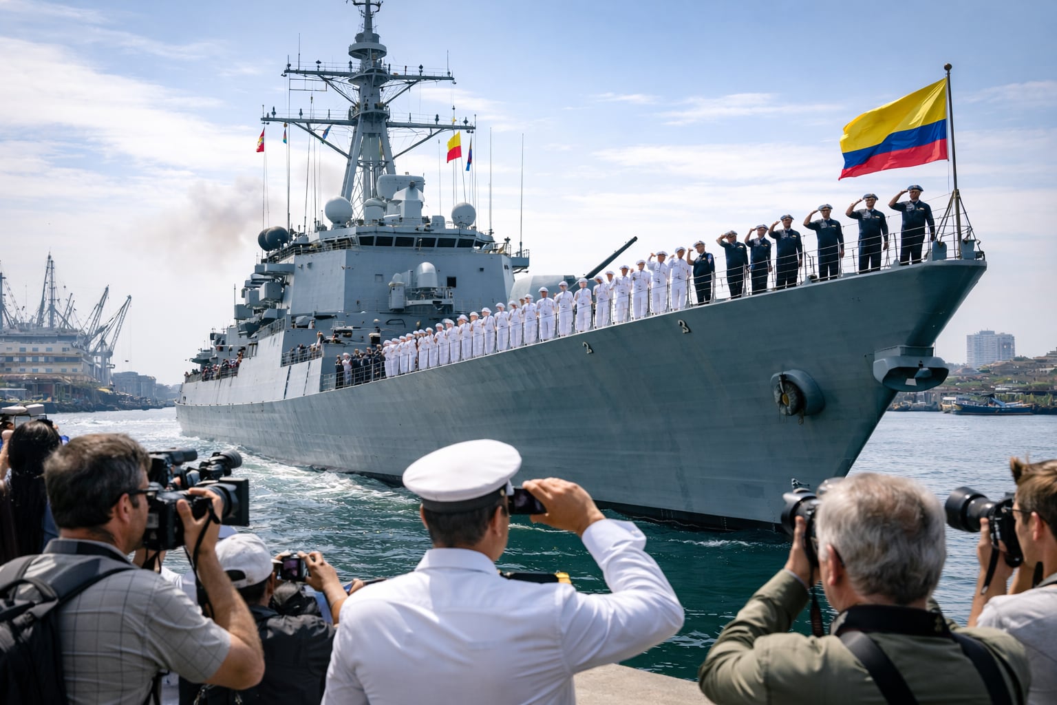 Oficial | Llega el primer buque de guerra nacional, el más poderoso de  América Latina: estas son sus armas y tecnología