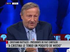 Cristiano Rattazzi: "A Cristina Kirchner le tengo un poquito de miedo"
