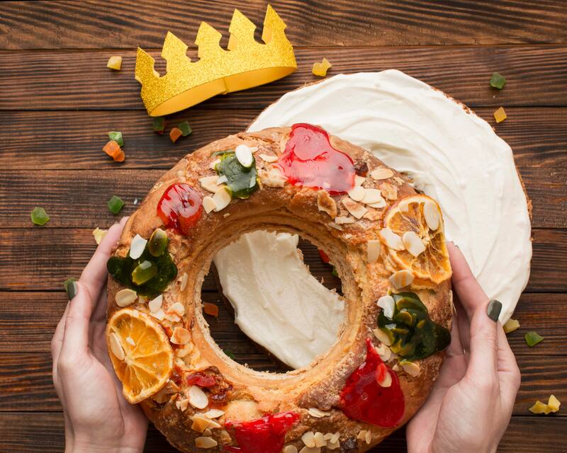 Receta rosca de Reyes. Fuente: Freepik.