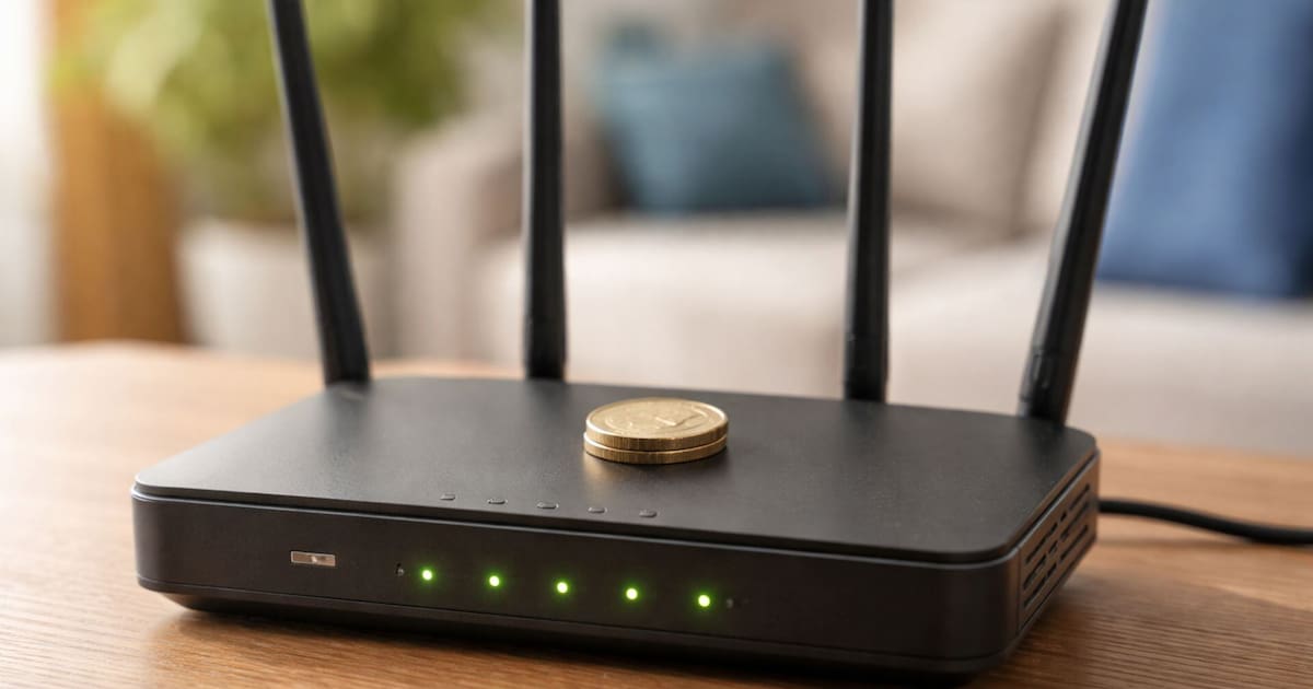 Put a coin above the WiFi router: what it's for and why they recommend doing it