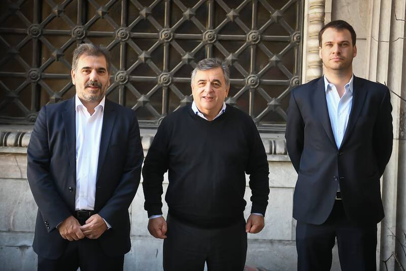 Los diputados Ritondo (PRO), Negri (UCR) y Sánchez (CC)