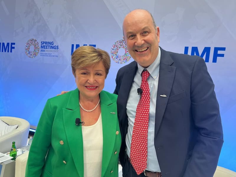 Sturzenegger participó esta semana en un panel organizado por el Fondo Monetario Internacional (FMI) y que compartió con Kristalina Georgieva.