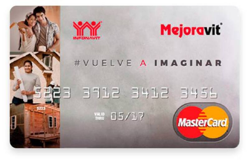 Tarjeta Mastercard de Mejoravit. Fuente: Infonavit.