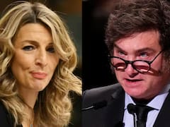 Javier Milei llegó a España y Yolanda Díaz no lo perdonó: lo acusó de ser "generador de odio"