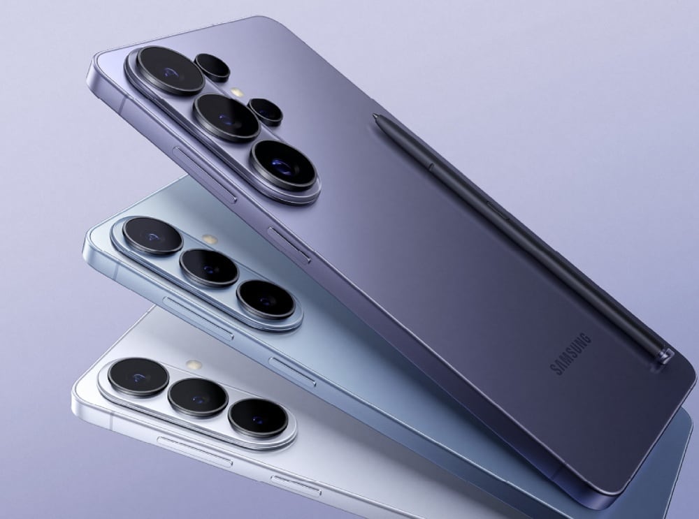 Los nuevos smartphones Galaxy S26 de Samsung.