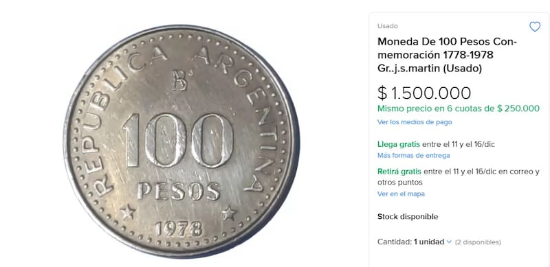 Su precio en plataformas como Mercado Libre puede alcanzar hasta $1.500.000 según la versión (Fuente: captura de Mercado Libre)