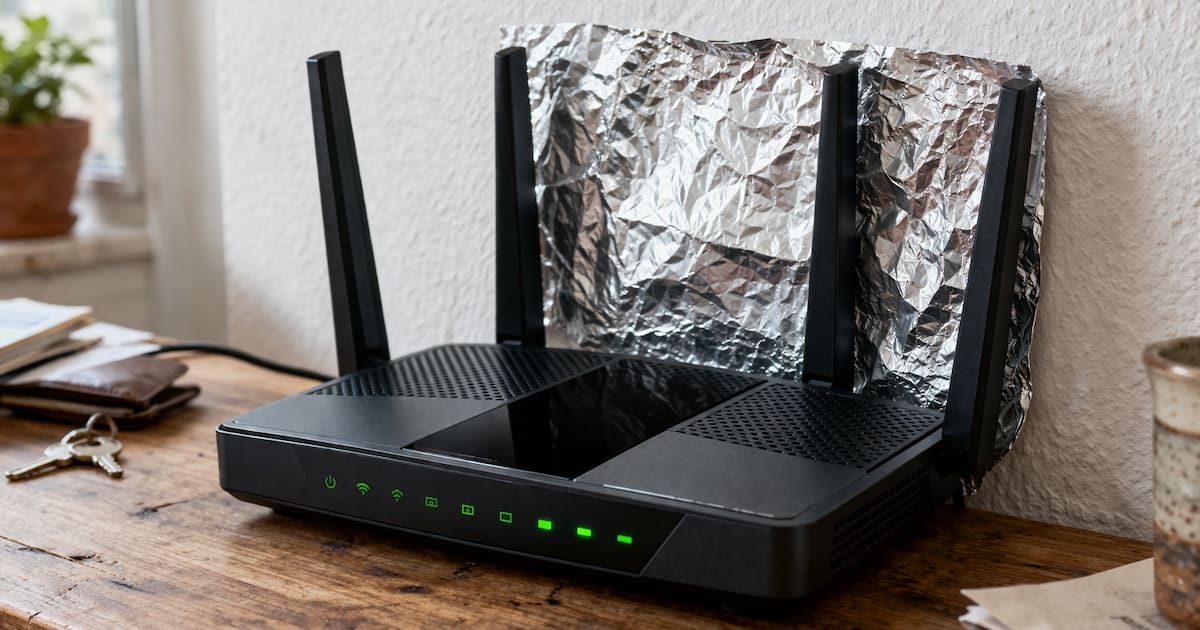 Wireless Router Aluminio Colocar papel aluminio detrás del router de Wifi: por qué lo ...