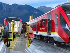 Grave accidente en Bogotá: maquinaria del Metro cayó sobre un bus de TransMilenio y dejó cuatro heridos