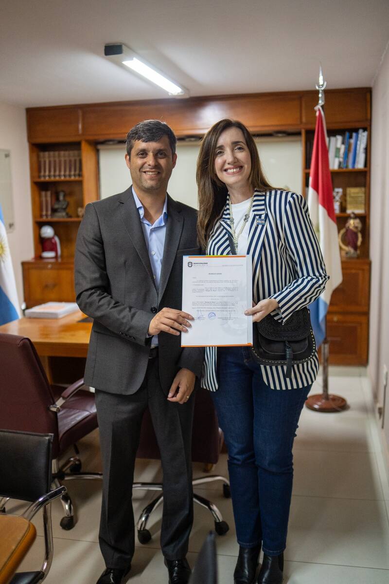 Victoria Villarruel viajó a Jesús María invitada por el intendente radical Federico Zárate