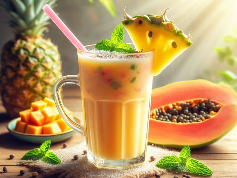 La papaya ayuda a una gran cantidad de funciones corporales, como la digestión y la inmunidad. Fuente: Archivo