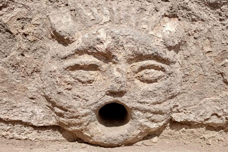 Un fragmento de los restos hallados de la antigua ciudad de Riobamba este martes, en Ecuador. Foto: EFE