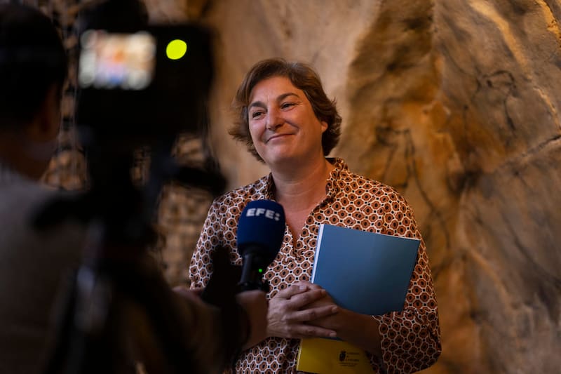 Pinturas rupestres en la cueva de Altamira. Foto: EFE