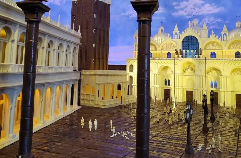 Escapadas: la espectacular réplica de chocolate de Venecia que hicieron en Estepa.