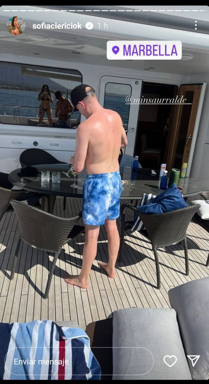 La story de Instagram de Sofía Clerici que desató el escándalo que culminó con la renuncia de Insaurralde al gobierno bonaerense.