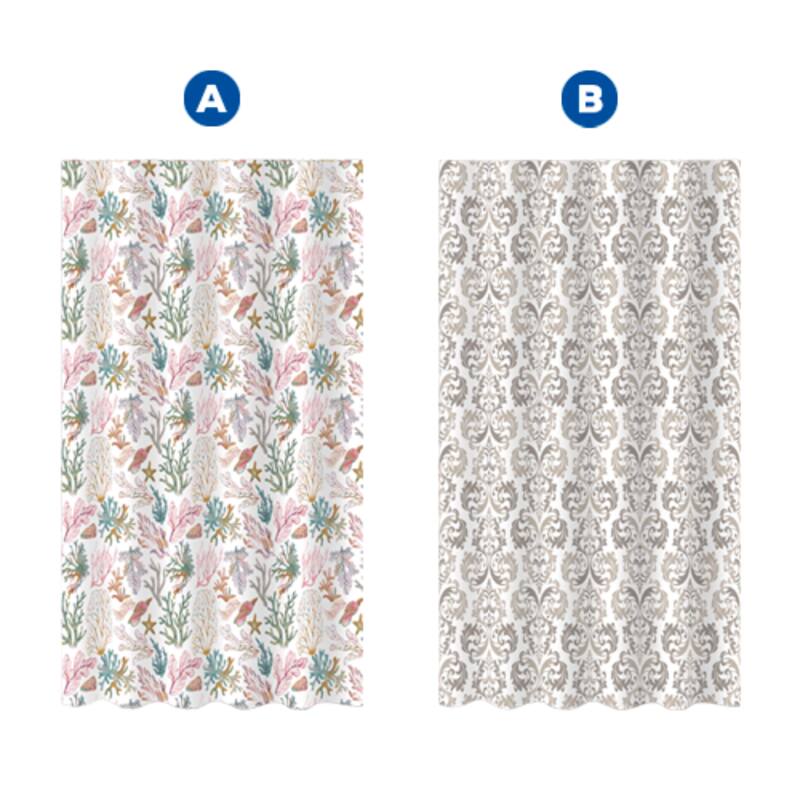 Las cortinas de baño vendidas por D1 (Fuente: Tiendas D1).