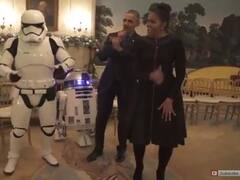 Barack y Michelle Obama bailaron al ritmo de Star Wars
