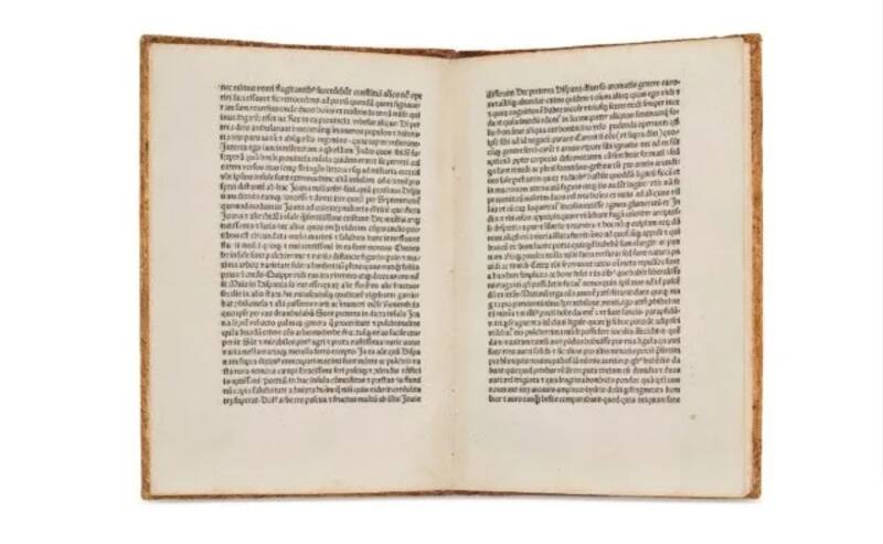 Subastan la carta de Cristóbal Colón.