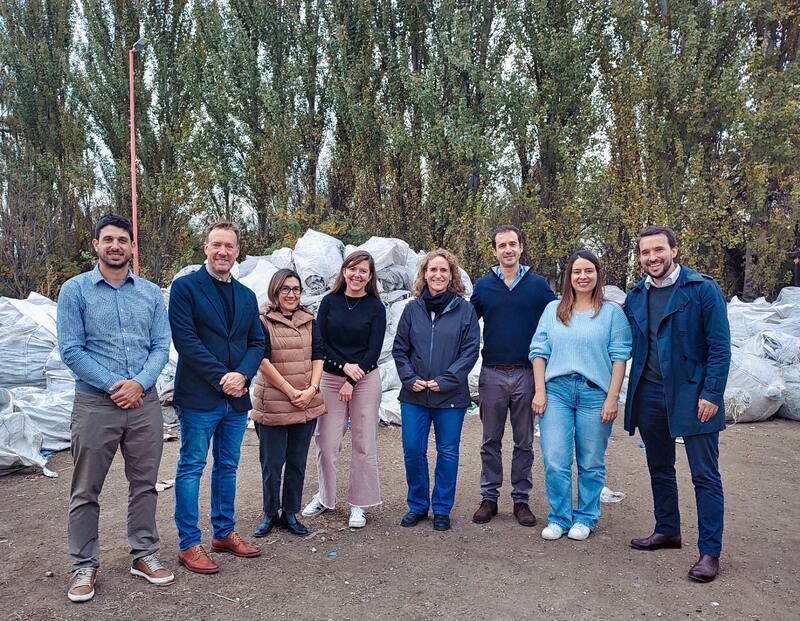 De izq. a der: Martín Bianchi, Matías Campodonico, Carolina Mantilla, Haley Lowry, Shannon Bouton, Federico Di Penta, Maria Paulina Sandoval y Reinier van der Lely